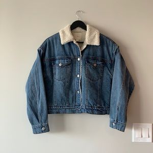 Oversized jean jacket